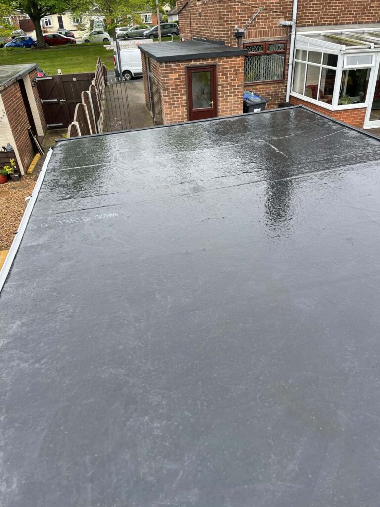 This is a photo of a new liquid flat roof by EF Roofing Doncaster