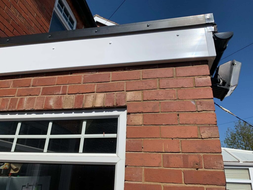 This is a photo of newly installed fascia boards by EF Roofing Doncaster